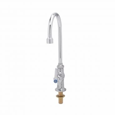 T&S Brass B-0308 Deck Mount Single Pantry Faucet with Swivel Gooseneck Nozzle and Eterna Cartridge