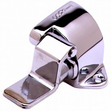 T&S Brass B-0507 Single Floor-Mount Polished Chrome-Plated Brass Foot Pedal Valve With 1/2" NPT Female Inlet And Outlet
