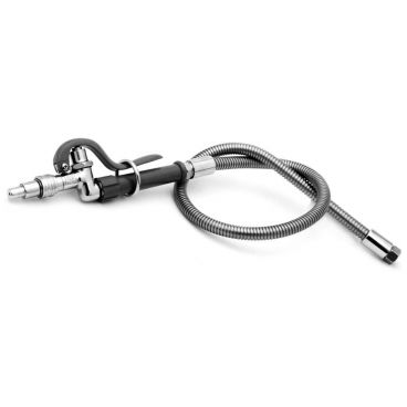 T&S Brass B-1412 Quick Connect Fan Spray Head and Stainless Steel Hose