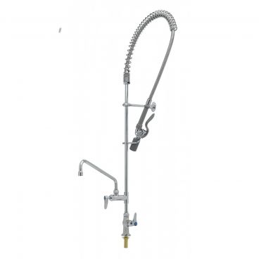 T&S Brass B-2285-12-CR-BC Deck Mount Pre-RInse Unit with 12" Swing Nozzle - 0.65 GPM