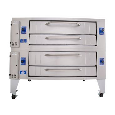 Bakers Pride Y-602 Super Deck Y Series Natural Gas Double Deck Pizza Oven 60" - 240,000 BTU
