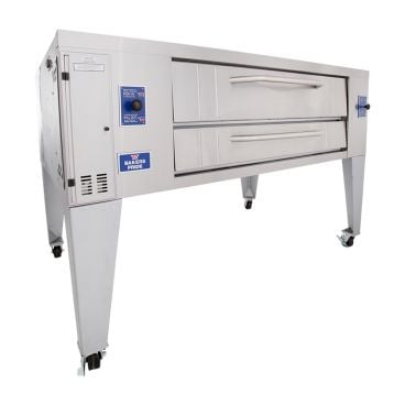 Bakers Pride Y-800 Super Deck Y Series Liquid Propane Single Deck Pizza Oven 66" - 120,000 BTU