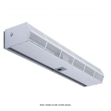 Berner CLC08-1030E Electric Heated White Commercial Air Curtain For 30" Wide Doors - 208V