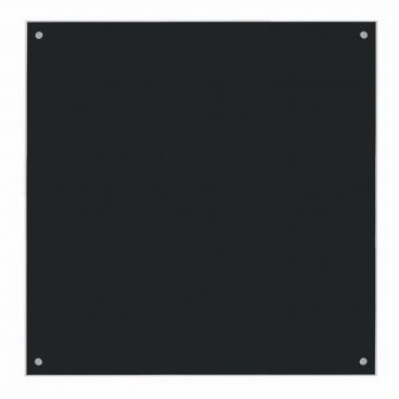 Aarco BKGB4848NT 48" x 48" Black Pure Glass Markerboard