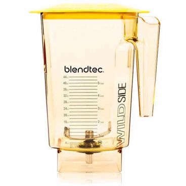Blendtec 40-636-62 Yellow 90 oz WildSide Eastman Tritan Copolyester Plastic Blender Jar With Yellow Hard Lid