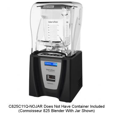 Blendtec C825C11Q-NOJAR Countertop / In-Counter Connoisseur 825 Blender Package With Sound Enclosure And No Jar, 120V 1800 Watts