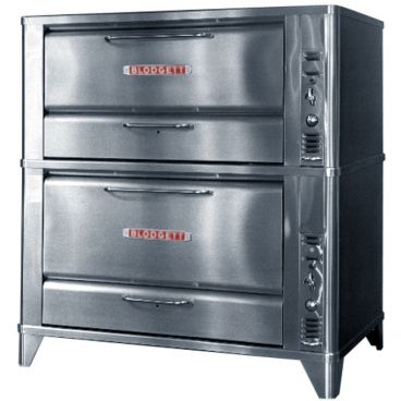 Blodgett 951-966_NAT 60” Wide Natural Gas Double-Deck Bakery Oven - 88,000 BTU