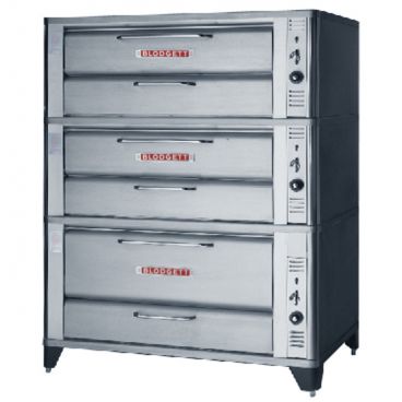 Blodgett 961-961-951_NAT 60” Wide Natural Gas Triple-Deck Bakery Oven - 112,000 BTU