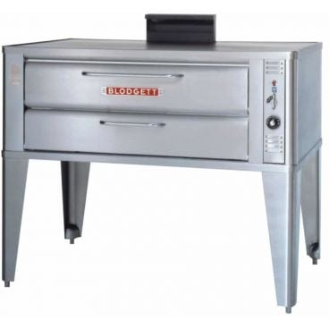 Blodgett 961 BASE Liquid Propane 7" High x 42" Wide x 32" Deep Single Deck Insulated Stainless Steel Electric Pizza Oven Base Only With Steel Deck And 200-500 Degrees F Thermostat, 37,000 BTU