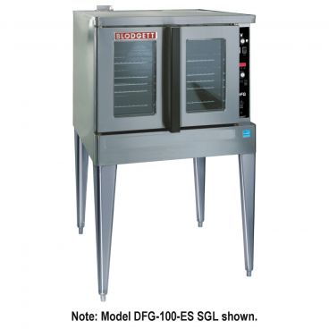 Blodgett DFG-100-ES DBL_NAT Premium Series Natural Gas Double Deck Full Size Convection Oven - 90,000 BTU