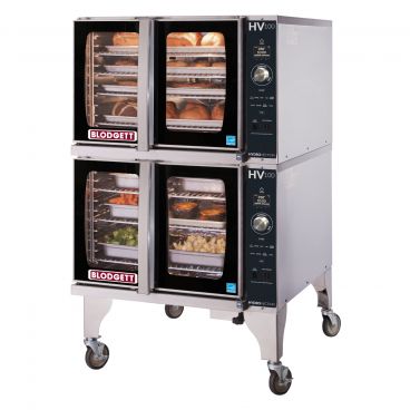 Blodgett HV-100E DBL_208/60/3 Double Deck Full Size Electric Hydrovection Oven - 208V, 30 kW