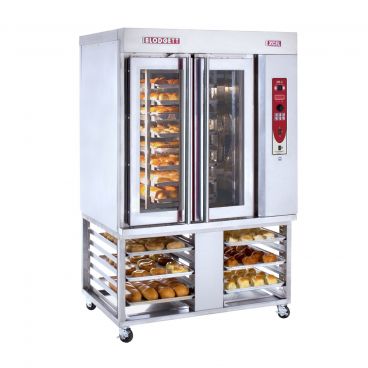 Blodgett XR8-E/STAND_240/60/3 48" Electric Mini Rotating Rack Bakery Convection Oven with Stand - 240V, 18 kW