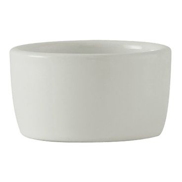 Tuxton BPX-0203 DuraTux Porcelain White 2 oz 2 1/2" Diameter Smooth Pipkin Ramekin