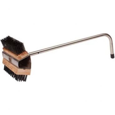 Winco BR-21 Wire Dual Headed Cleaning Brush with 28" Stainless Steel Handle