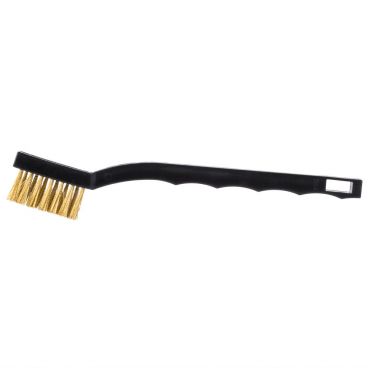 Winco BR-7B 7" Toothbrush Style Utility Brush with Brass Bristles