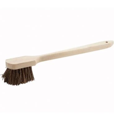 Winco BRP-20 Pot Brush with 20" Wood Handle with Coir Bristles