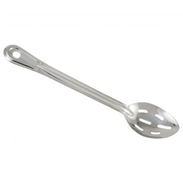 Winco BSSN-11 11" Stainless Steel Slotted Basting Spoon