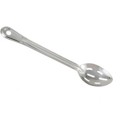 Winco BSST-11 11" Standard Duty Slotted Stainless Steel Basting Spoon