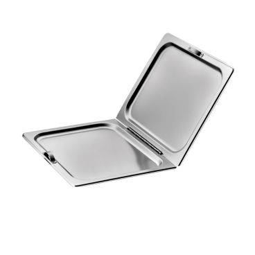 Winco C-HFC1 Stainless Steel Flat Hinged Steam Table Pan Cover