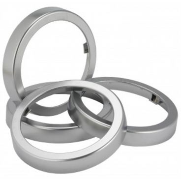 San Jamar C22XC EZ-Fit Metal Finish Rings for In-Counter Cup Dispenser C2210C