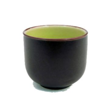 CAC China 666-WC-G 1-1/2 oz. Japanese Style Sake Cup, Golden Green