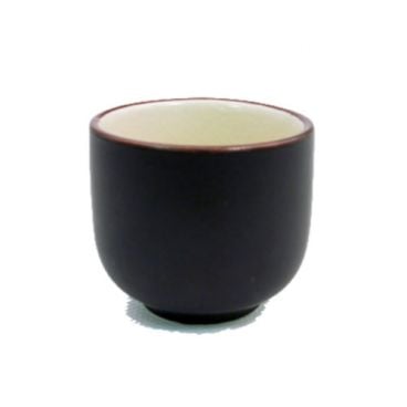 CAC China 666-WC-W 1-1/2 oz. Japanese Style Sake Cup, Creamy White