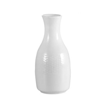 CAC China BST-BV Boston 4.5" Super White Porcelain Embossed Bud Vase