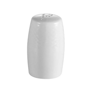 CAC China BST-PS Boston 2.5" Super White Porcelain Embossed Pepper Shaker