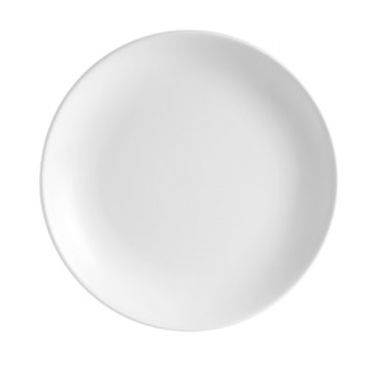 CAC China COP-21 Coupe 12" Super White Porcelain Dinner Plate