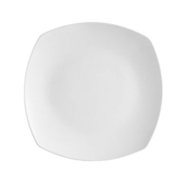 CAC China COP-SQ7 Coupe 7.5" Super White Porcelain Salad Plate