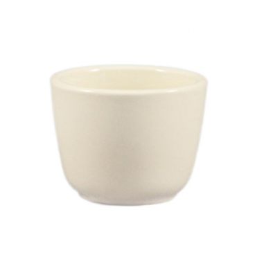 CAC China CTC-45 Rolled Edge 4.5 Oz. American White Ceramic Chinese Tea Cup