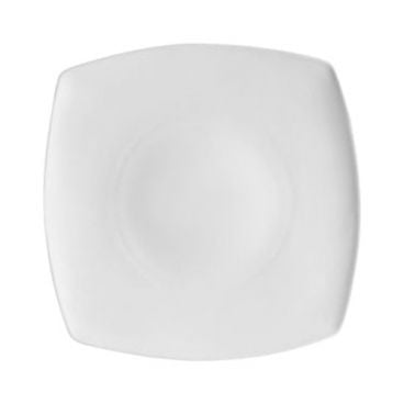 CAC China RCN-FS6 Clinton 6-7/8" Super White Square Flat Porcelain Plate