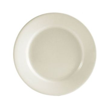 CAC China REC-5 Rolled Edge 5.5" American White Ceramic Bread Plate