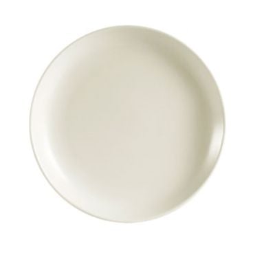 CAC China REC-6C Rolled Edge 6.5" American White Ceramic Coupe Bread Plate