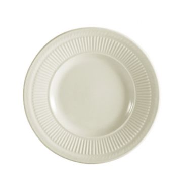 CAC China RID-16 Ridgemont 10.25" American White Ceramic Plate
