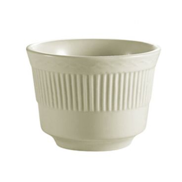 CAC China RID-4 Ridgemont 7 Oz. American White Ceramic Bouillon