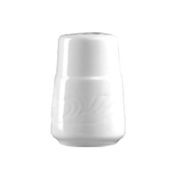 CAC China RSV-PS Roosevelt 2.88" Super White Porcelain Embossed Pepper Shaker
