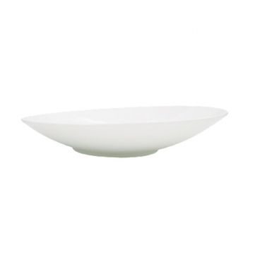 CAC China SHER-16 10.5" Porcelain Sheer Dinner Plate, Bone White