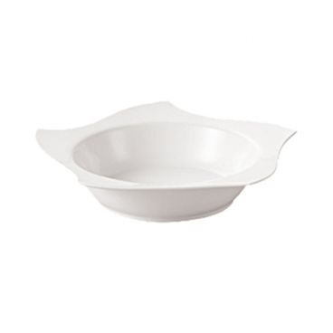 CAC China STA-108 Fashionware 10 Oz. Bone White Porcelain Star Pasta Bowl