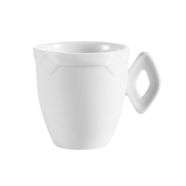 CAC China TMS-35 Times Square 3.5 oz. Porcelain A.D. Cup, Super White