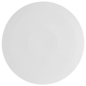 CAC China PP-12 12" Porcelain Super White Flat Pizza Plate