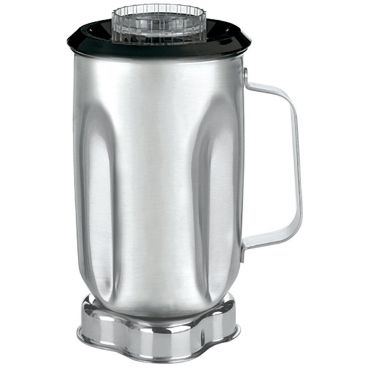 Waring CAC33 Silver 32 oz Capacity Stainless Steel Blender Container With Blade Assembly And Lid For CB15 And CB10 Series Blenders