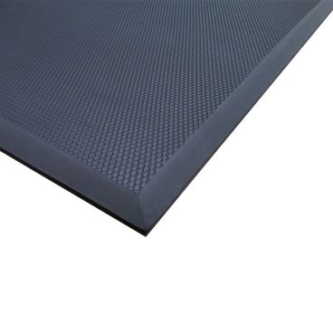 Cactus Mat 2200F-C3 Black 3 ft Wide Cloud-Runner Solid Top Grease-Proof Anti-Fatigue Nitrile Rubber Runner Mat, 3/4" Thick