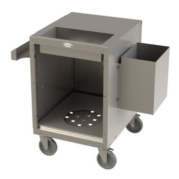 Cadco CC-DHWC 42" Wide Portable Deluxe Handwashing Station Cart w/ Side Panels And Integrated Trash Bin