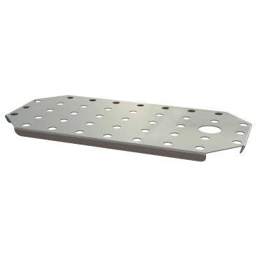 Cadco CDT-3 Stainless Steel Third-Size False Bottom for Steam Pans