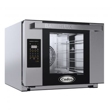 Cadco XAFT-04HS-LD 23-5/8" Bakerlux LED Half Size Heavy-Duty Digital Convection Oven w/ Glass Door, 208/240 Volts
