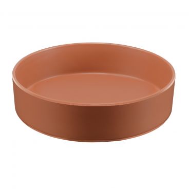 Cal-Mil 22013-10-109 Hudson Dinnerware Terra Cotta Orange 10” Bowl With Raised Rim