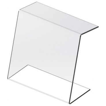 Cal-Mil 22143-23 Riser Style Clear 15" High x 23 3/4" Wide Acrylic Portable Sneezeguard