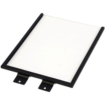 Cal-Mil 22159-811-13 Black 11" x 8 1/2" Sanitizer Sign Holder with Acrylic Panels