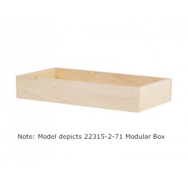 Cal-Mil 22317-4-71 Modular Blonde 4” x 12” x 12” Square Box 